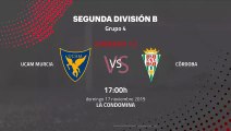 Previa partido entre UCAM Murcia y Córdoba Jornada 13 Segunda División B