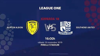 Previa partido entre Burton Albion y Southend United Jornada 18 League One