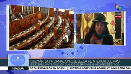 Guzmán: Que quede claro a la comunidad internacional, esto es un golpe