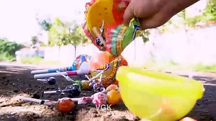Crushing Crunchy and Soft Things by Car- - EXPERIMENT: CAR VS BIG CHUPA CHUPS