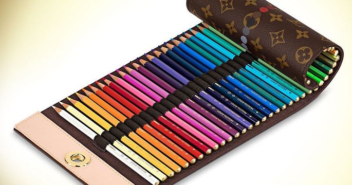 Des crayons de couleurs Louis Vuitton à 1000 dollars, ça existe !