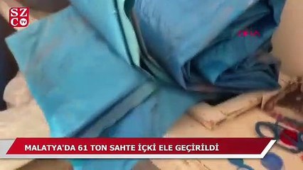 Malatya'da ele geçirildi! Tam 61 ton...