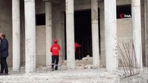 Cami inşaatında çökme meydana geldi: 1 işçi göçük altında kaldı