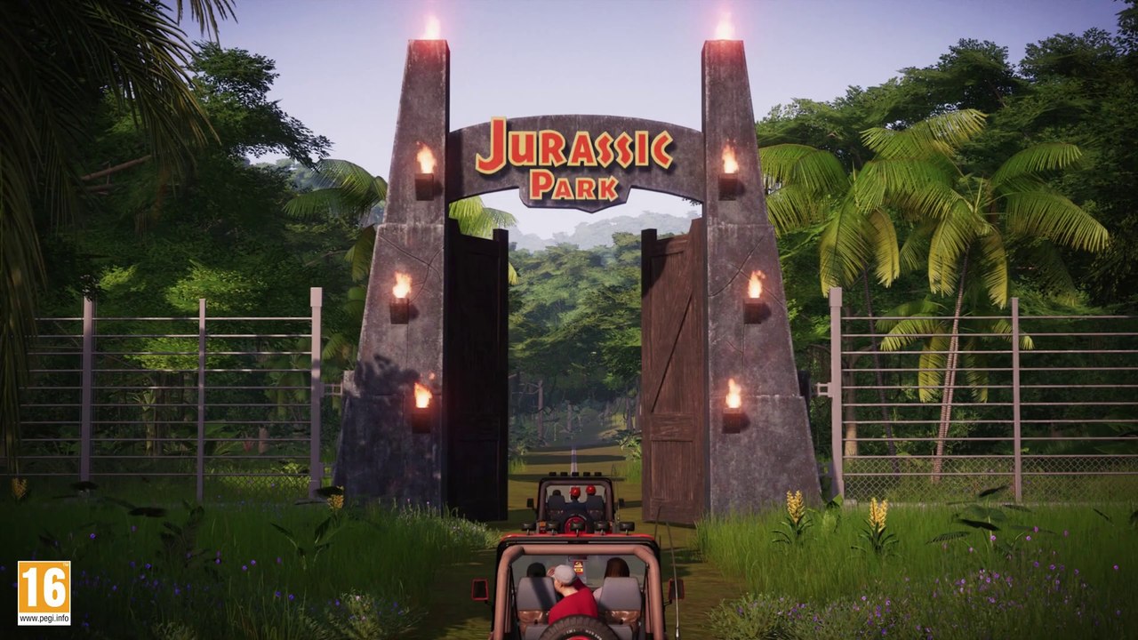 Jurassic World Evolution - Bande-annonce du DLC "Retour à Jurassic Park" -  Vidéo Dailymotion