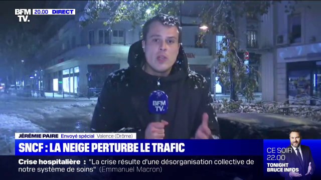 Dans la Drôme, les chutes de neige provoquent l'interruption du trafic ferroviaire entre Valence et Grenoble jusqu'à vendredi matin