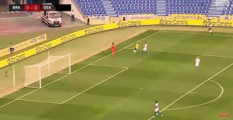 Brazil U23 1 - 0 USA U23 Matheus Cunha Goal 14.11.2019 Friendly International