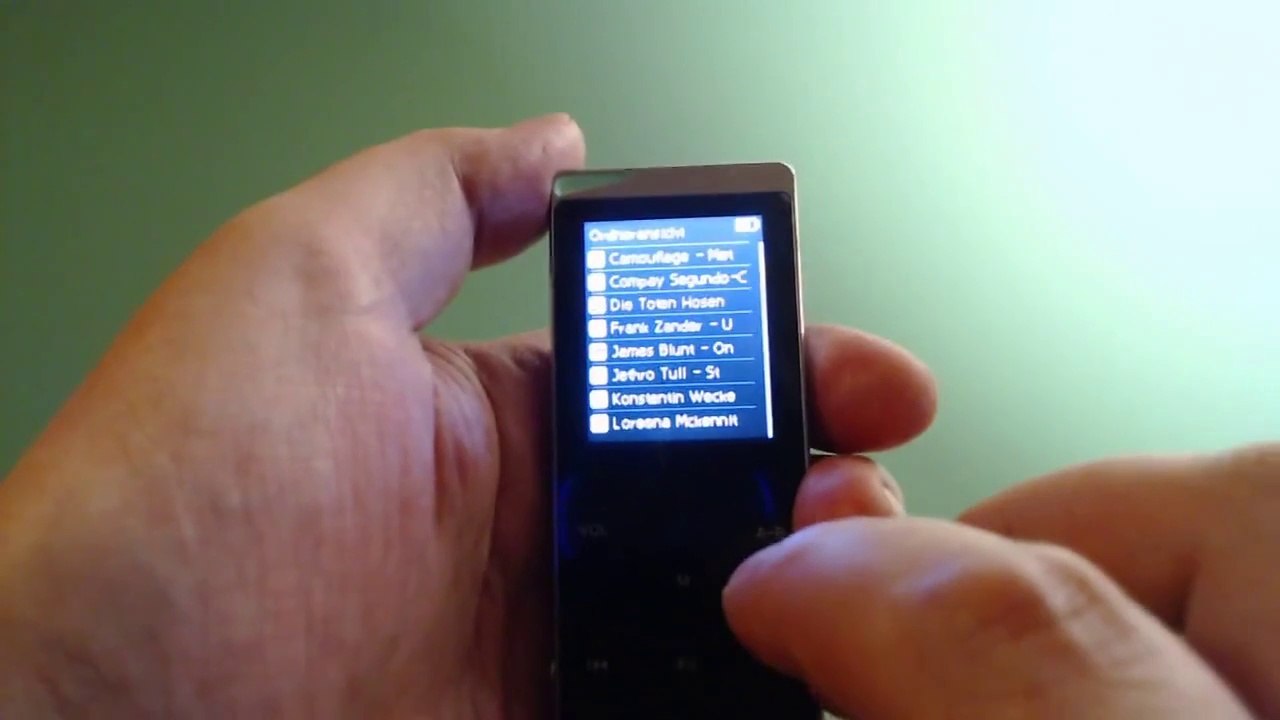 MP3 Player Track Reihenfolge