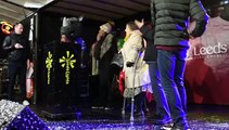 Watch the moment power cut off at the Chapel Allerton Christmas Lights Switch On