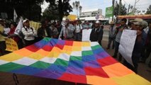 Campesinos protestan en Guatemala en rechazo al 