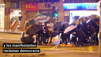 Video herunterladen: Protestas en Hong Kong