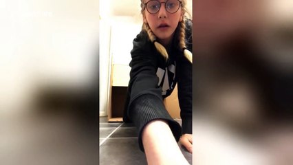 Teen girl in UK gets hilariously stuck in box