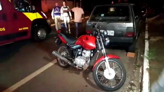 Colisão entre motos deixa homem ferido no Bairro Santo Onofre
