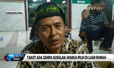 Takut Ada Gempa Susulan, Warga Buleleng Pilih di Luar Rumah