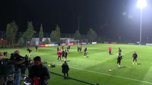 (TEKRAR) A Milli Futbol Takımı, İzlanda maçı hazırlıklarını tamamladı