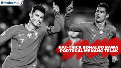 Hattrick Ronaldo Bawa Portugal Menang Telak 6-0