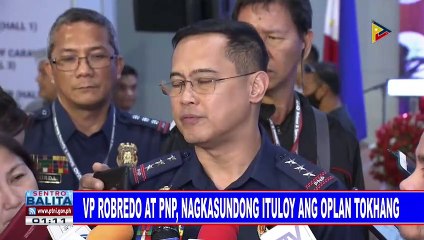 VP Robredo at PNP, nagkasundong ituloy ang Oplan Tokhang