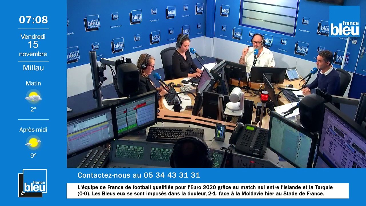 La matinale de France Bleu Occitanie - Emission du vendredi 15 novembre 2019