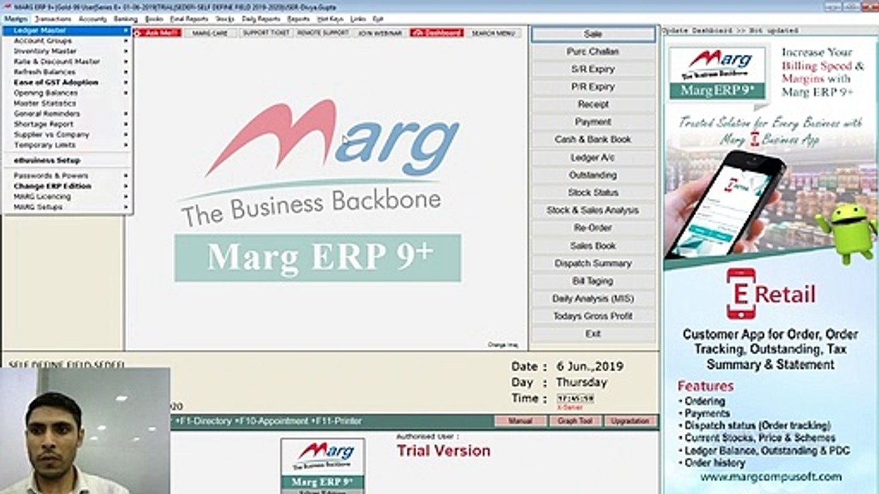 Marg Live Session- Self Defined Fields