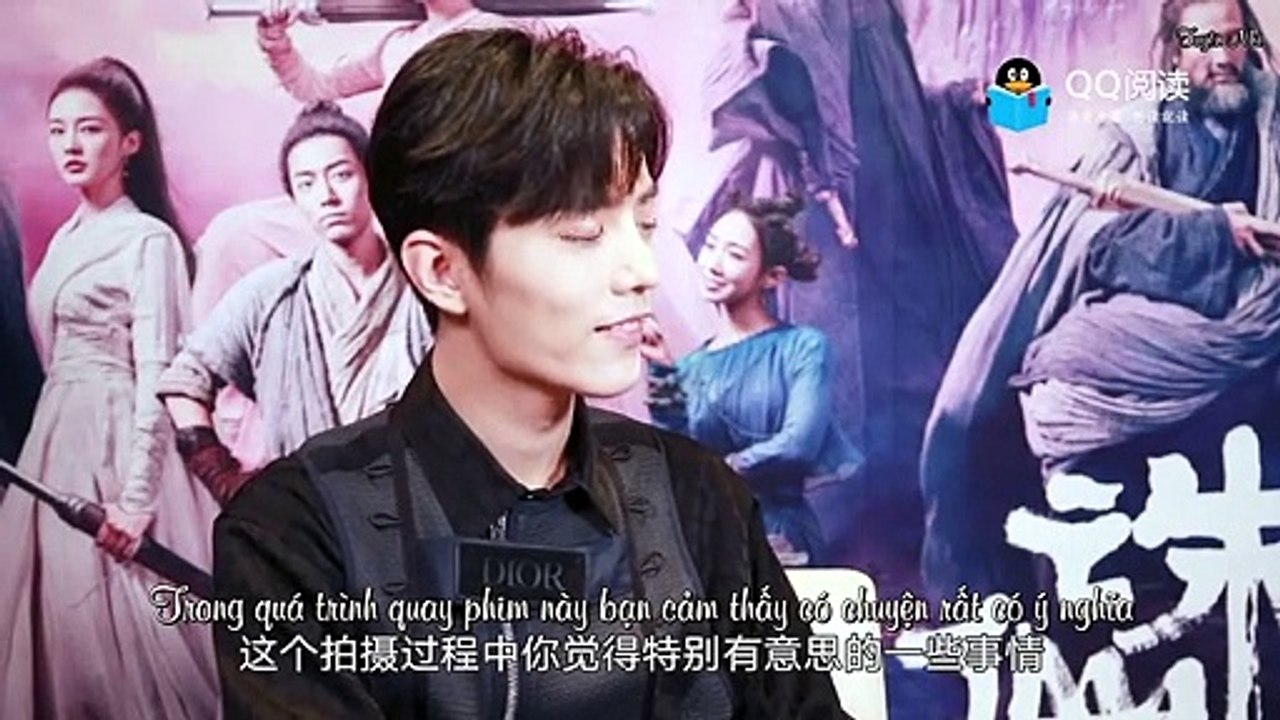 Vietsub Trích đoạn phỏng vấn Tiếu Chiến với "đọc QQ" tuyên truyền Tru Tiên 1