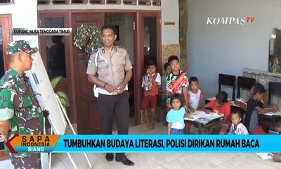 Tumbuhkan Budaya Literasi, Polisi Dirikan Rumah Baca Untuk Anak Nelayan