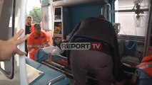 Report TV - Tensionet te 'Astiri, momentet kur Lindita Protoduari merret me ambulancë