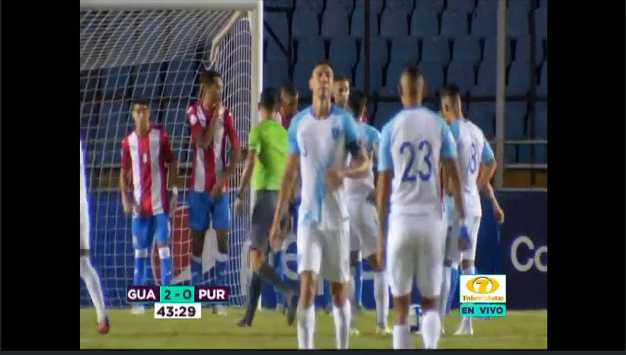 Tercer gol de Guatemala ante Puerto Rico