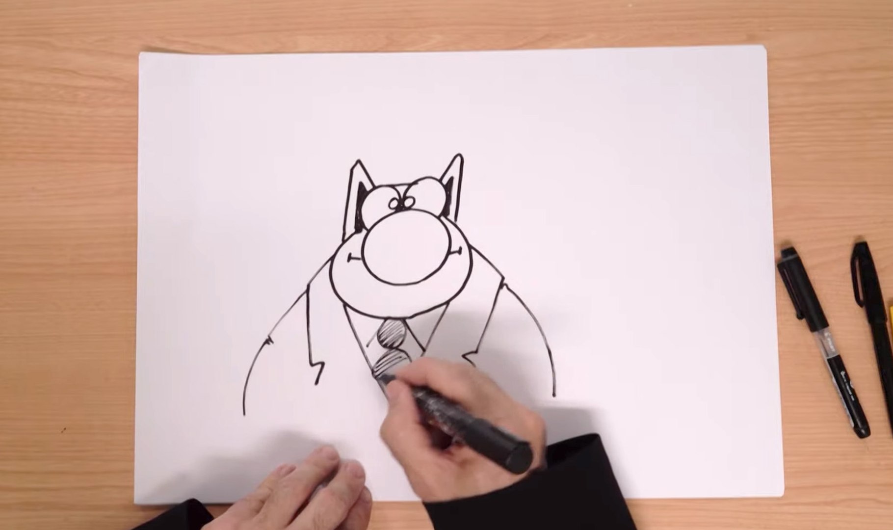 Bande Dessinee Comment Dessiner Le Chat Par Philippe Geluck Video Dailymotion