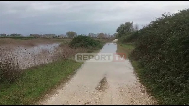 Reshje të dendura shiu në Krujë/ Lumi Ishëm del nga shtrati, disa shtëpi mbeten të izoluara
