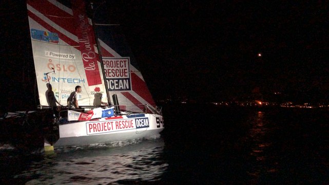 Mini-Transat - L’arrivée d’Axel Tréhin au Marin