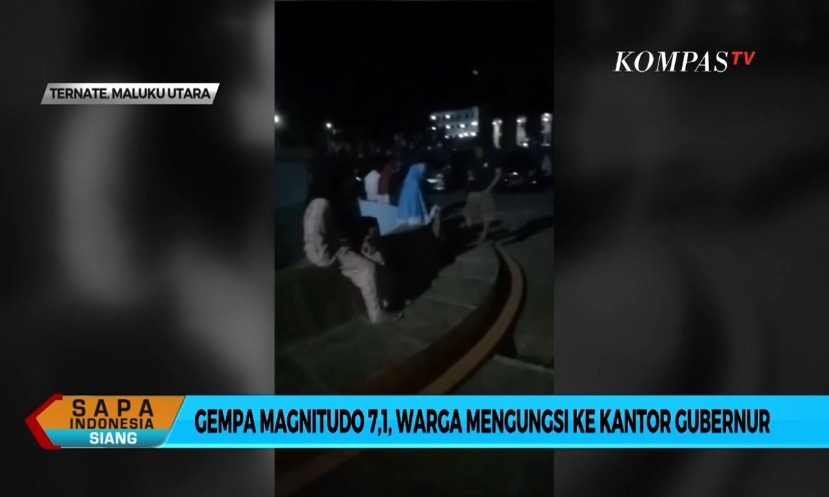 Gempa Magnitudo 7,1, Warga Mengungsi ke Kantor Gubernur Maluku Utara