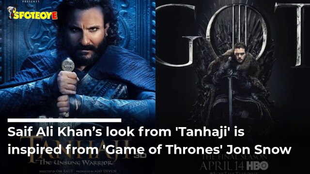 Same to Same Saif Ali Khan’s First Look Poster From Tanhaji Is a Complete Rip Off of Jon Snow From GOT We Have Proof