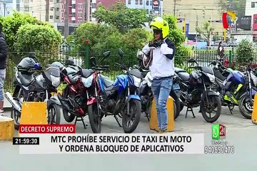 Usuarios saludan prohibición de servicio de taxi en moto lineal