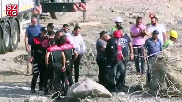 Köprü inşaatında uzun namlulu silah bulundu