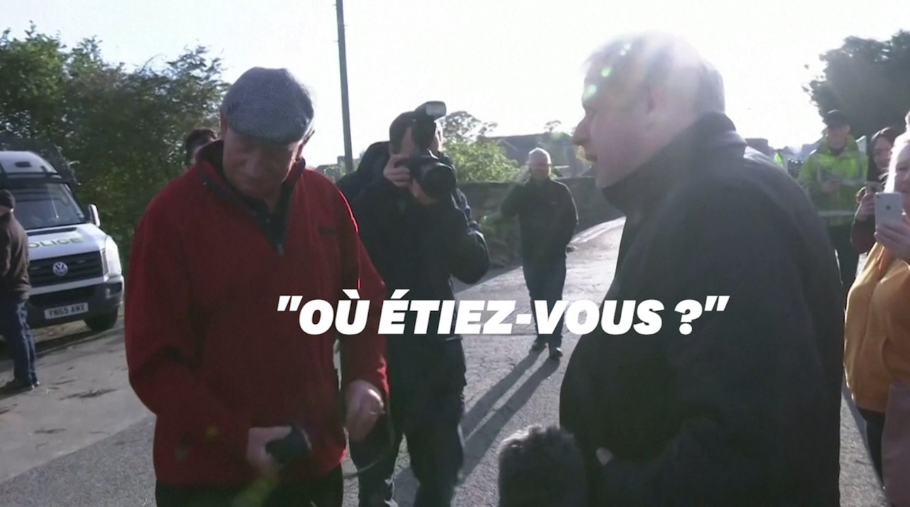 Boris Johnson reçoit un accueil glacial des sinistrés après les fortes inondations