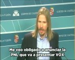 Un diputado de Podemos argumenta contra una iniciativa de Vox: «¡Es una puta basura!»