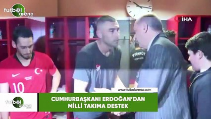 Cumhurbaşkanı Erdoğan'dan Milli Takıma tebrik