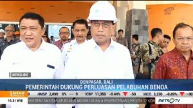 Menhub Tinjau Proyek Perluasan Pelabuhan Benoa