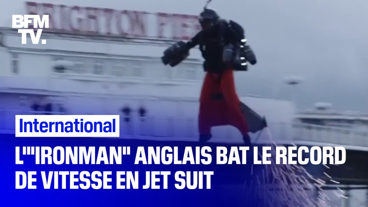 Richard Browning, l'"Ironman" anglais, bat le record du monde de vitesse en Jet suit