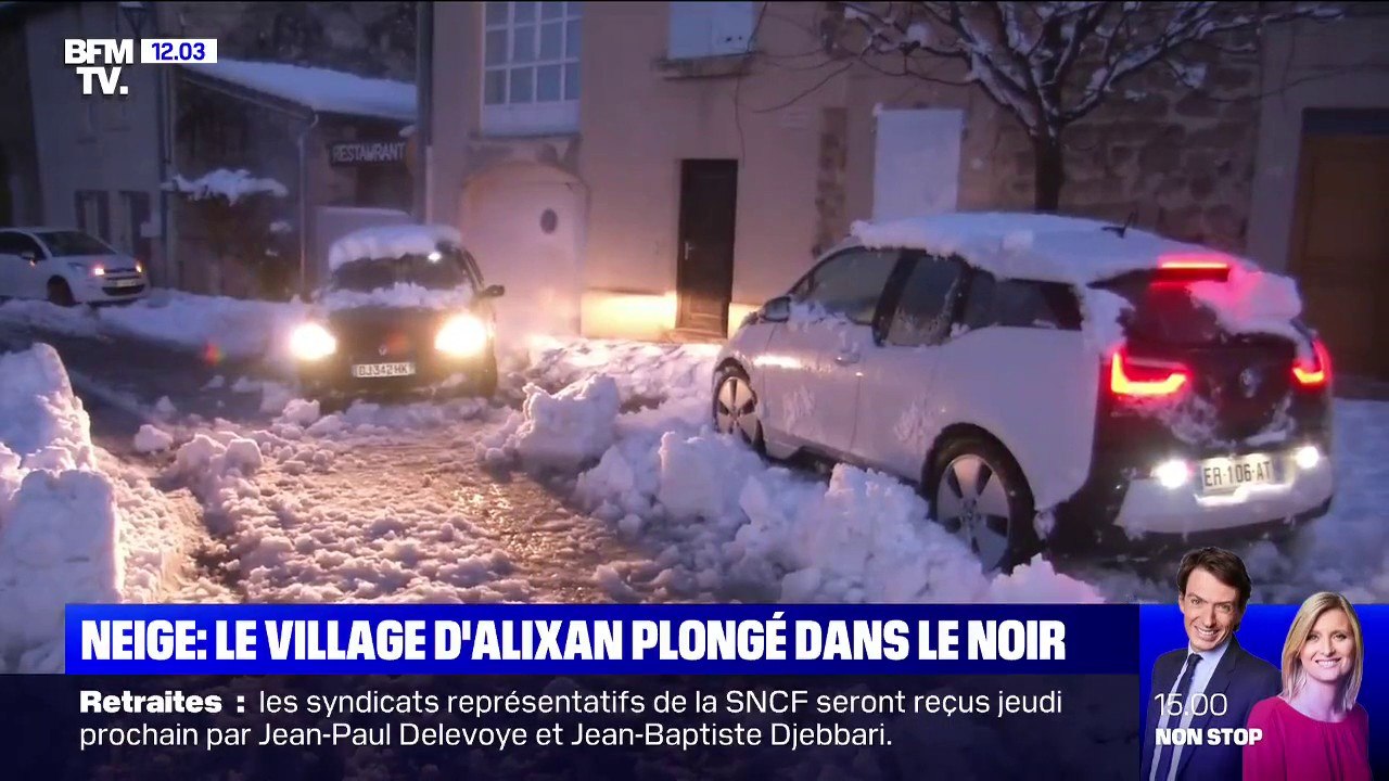 Les habitants d'Alixan dans la Drôme racontent leurs dernières heures sans électricité à cause de la neige