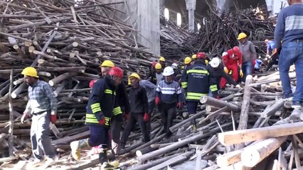 Cami inşaatında çöken iskelenin altında kalan mühendisi arama çalışması devam ediyor - GAZİANTEP
