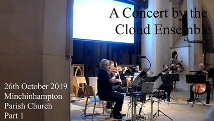 Cloud Ensemble Concert 26th Oct 2019 - Start