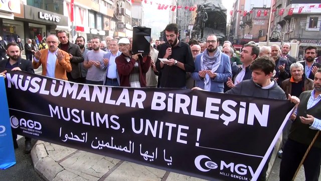 Filistin şehitleri için gıyabi cenaze namazı kılındı - ZONGULDAK - SAKARYA
