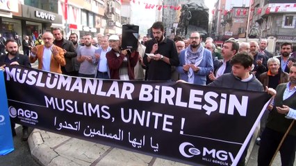 Filistin şehitleri için gıyabi cenaze namazı kılındı - ZONGULDAK - SAKARYA