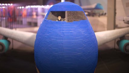 Largest LEGO plane in the world lands safely in Spain