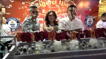 Adana guiness rekoru 'mangal pasta' ile kutlandı