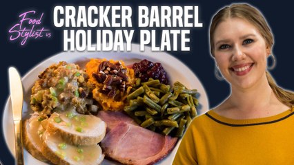 Food Stylist vs Cracker Barrel Holiday Plate