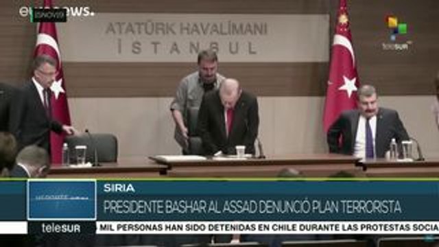 Siria: presidente Bashar Al Assad denuncia plan terrorista