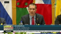 Nicaragua: canciller de Bolivia pide desconocer al gobierno ilegítimo