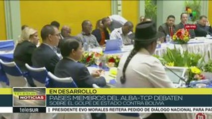 Canciller Pary denuncia ante ALBA golpe de Estado en Bolivia