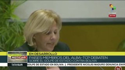 González: ALBA tiene la obligación de condenar el golpe a Evo Morales